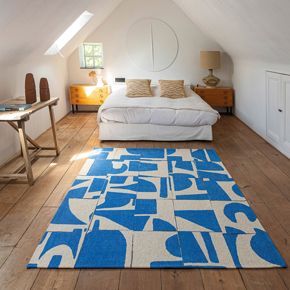 Eco Rug - Eco Rug – Campanula – Blå matta