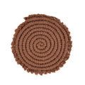 Cotton coaster dark wallnut