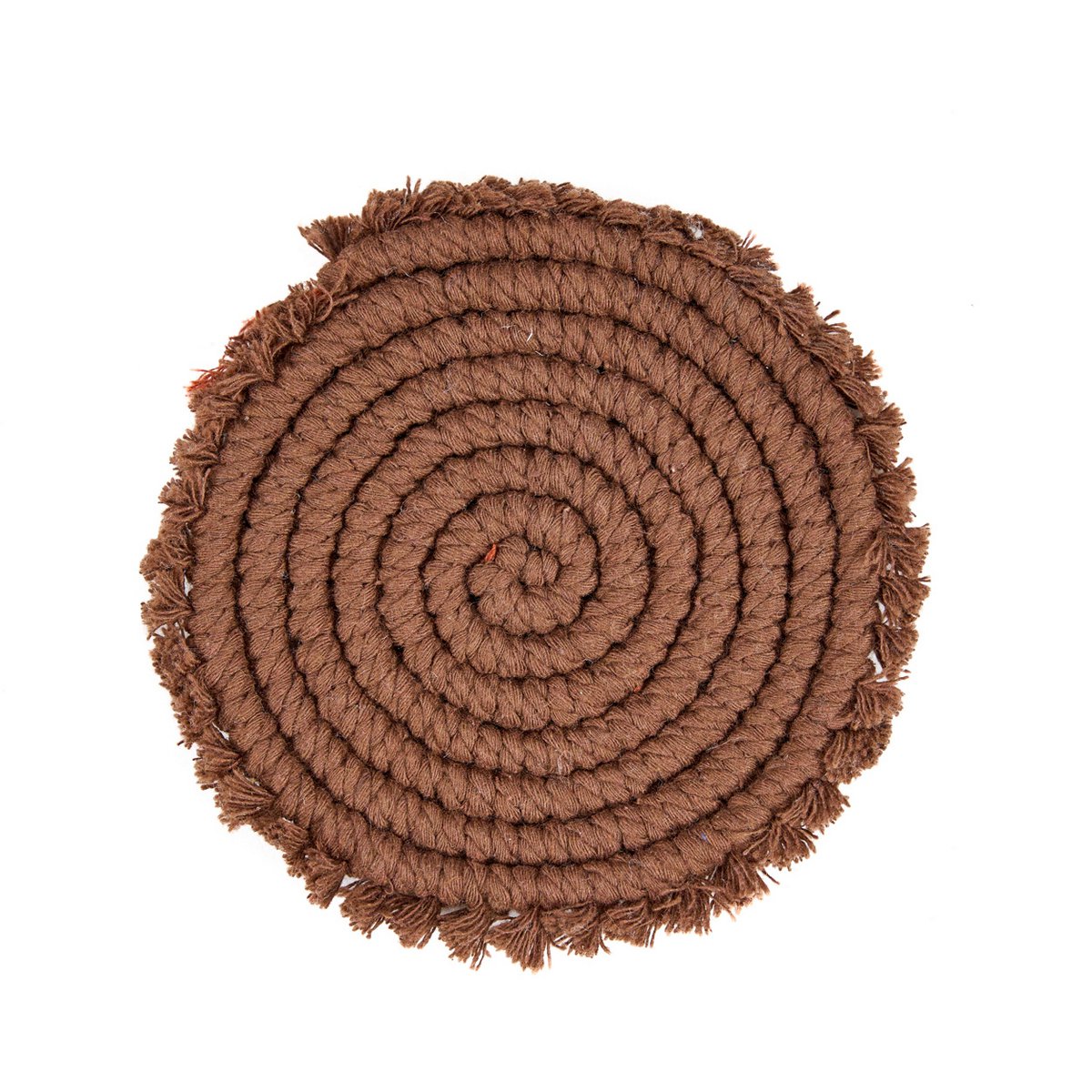 Cotton coaster dark wallnut
