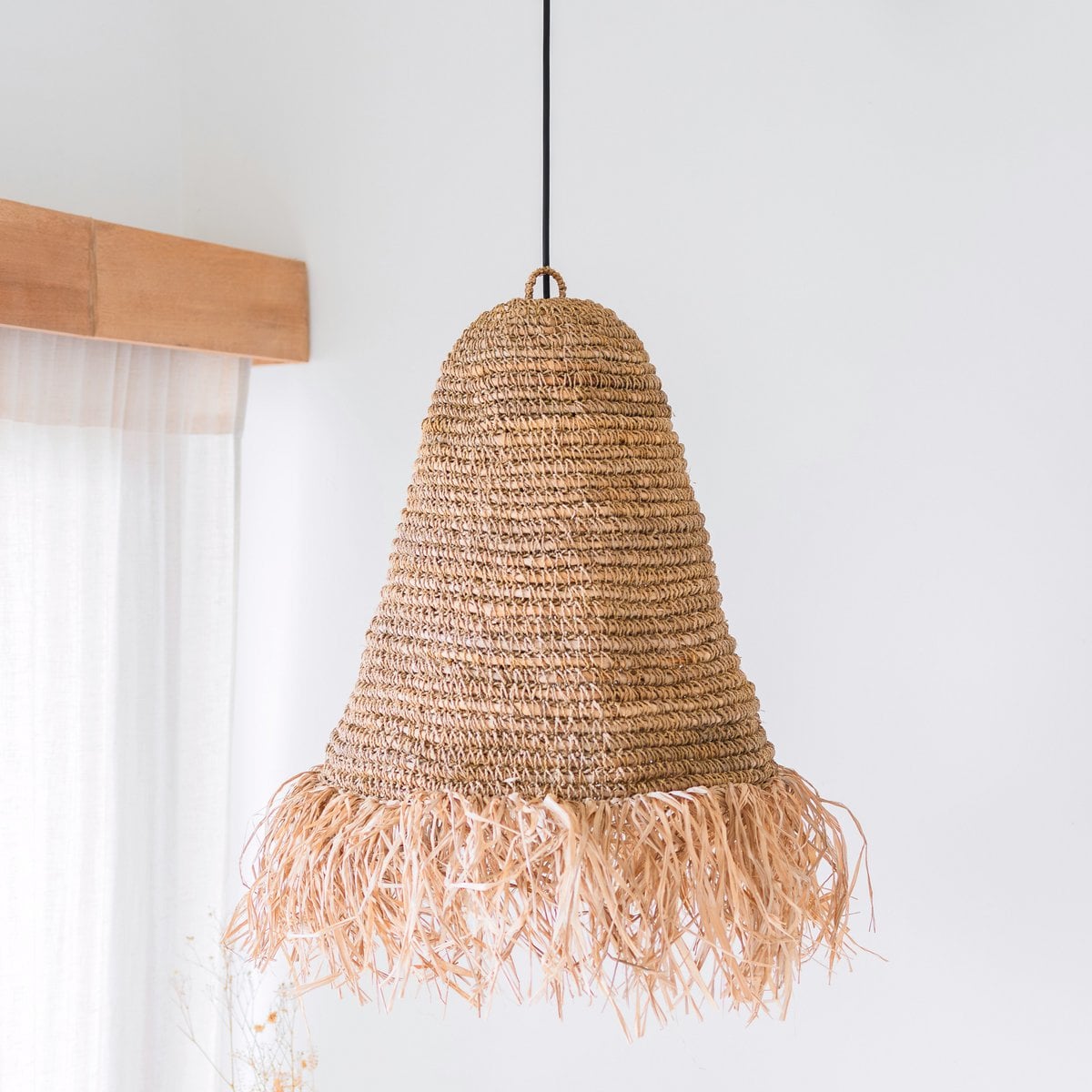KALIMA – handgjord lampskärm i raffia från Soeji