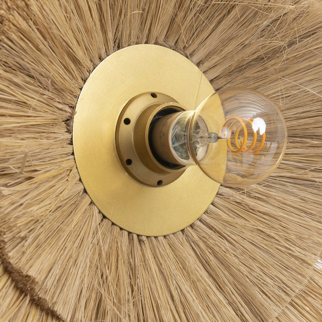 Double trouble wall lamp natural gold m