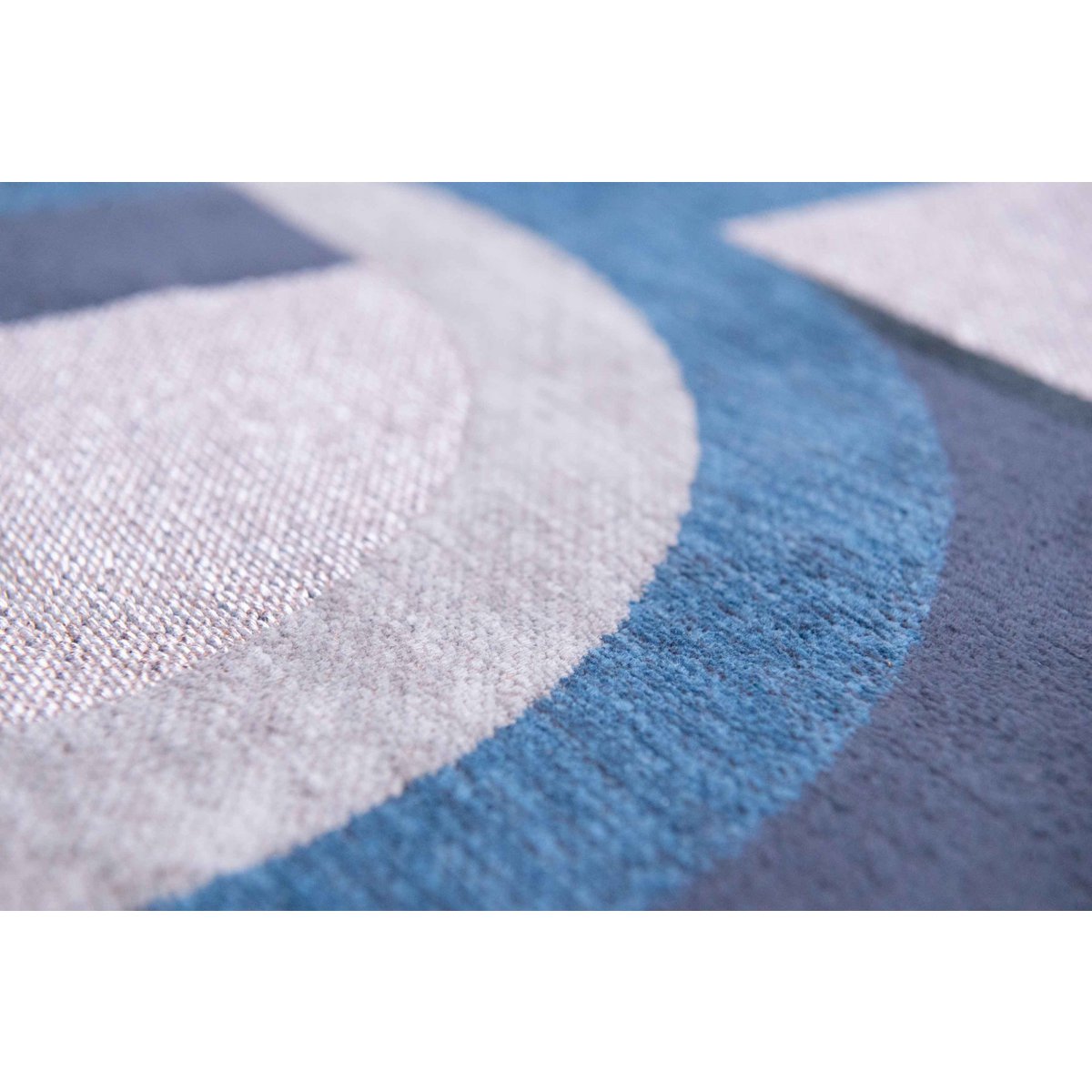 Eco Rug – Camel Blue – Mattan i brunt och blått