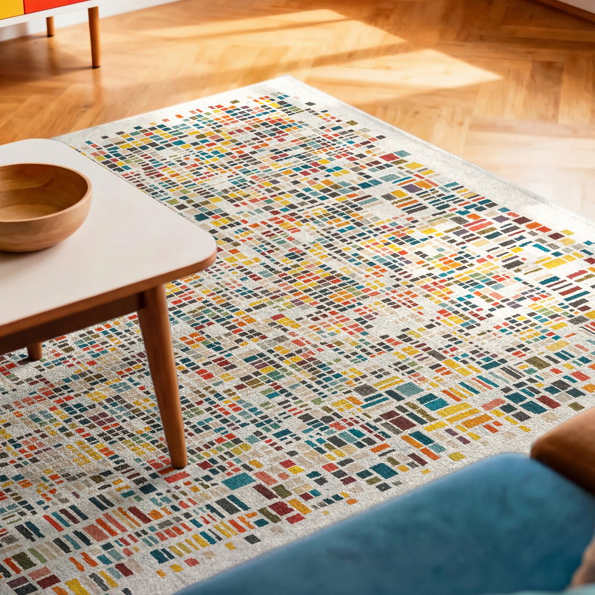 Eco Rug – United – Flerfärgad matta