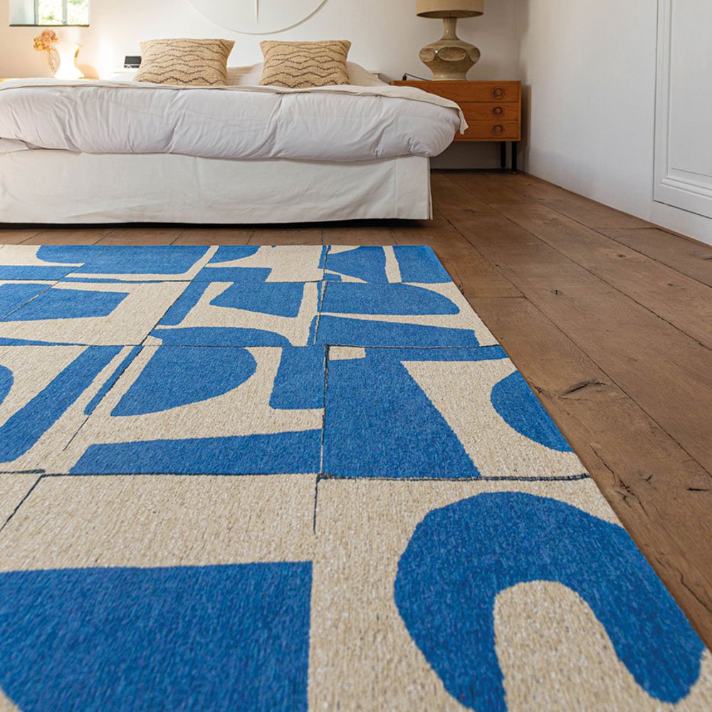 Eco Rug - Eco Rug – Campanula – Blå matta