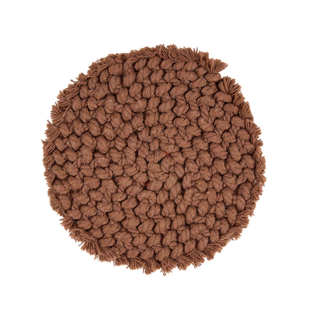 Cotton coaster dark wallnut