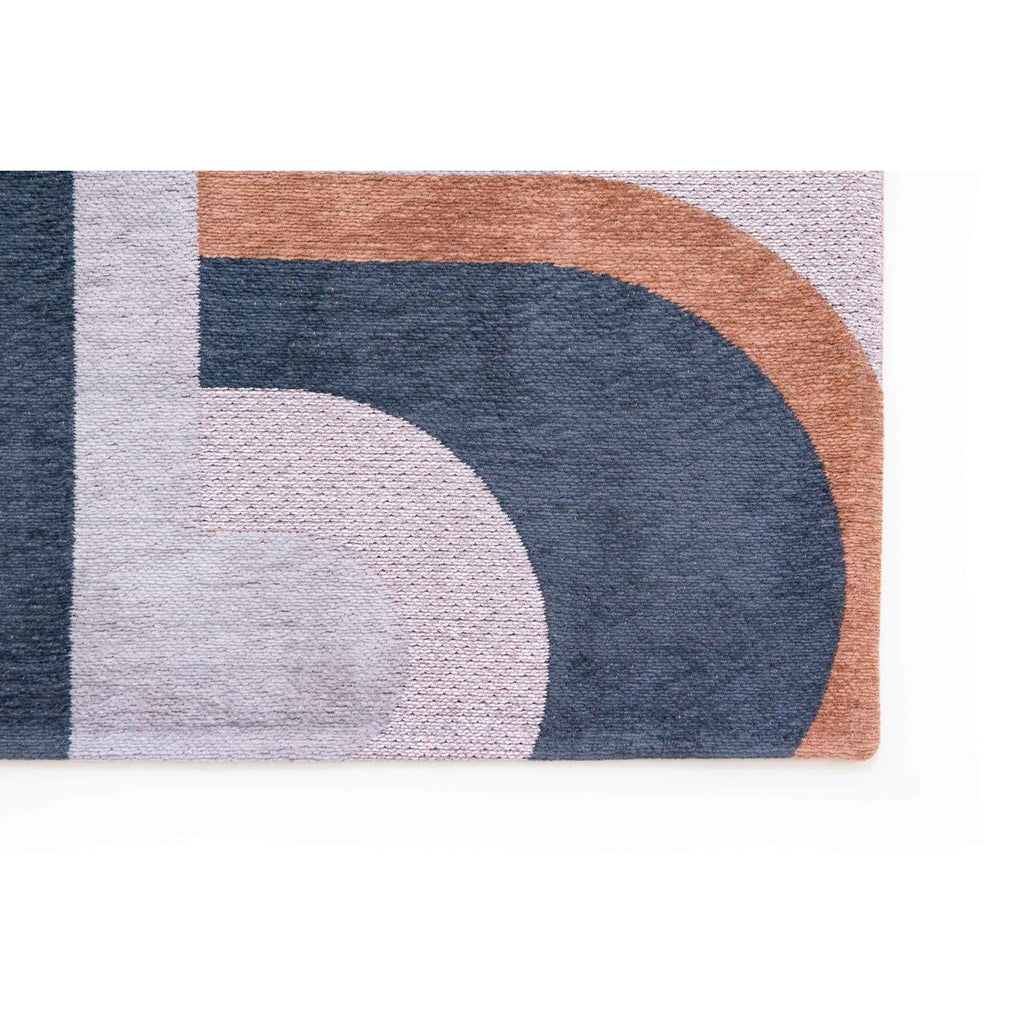 Eco Rug – Camel Blue – Mattan i brunt och blått