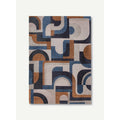 Eco Rug – Camel Blue – Mattan i brunt och blått