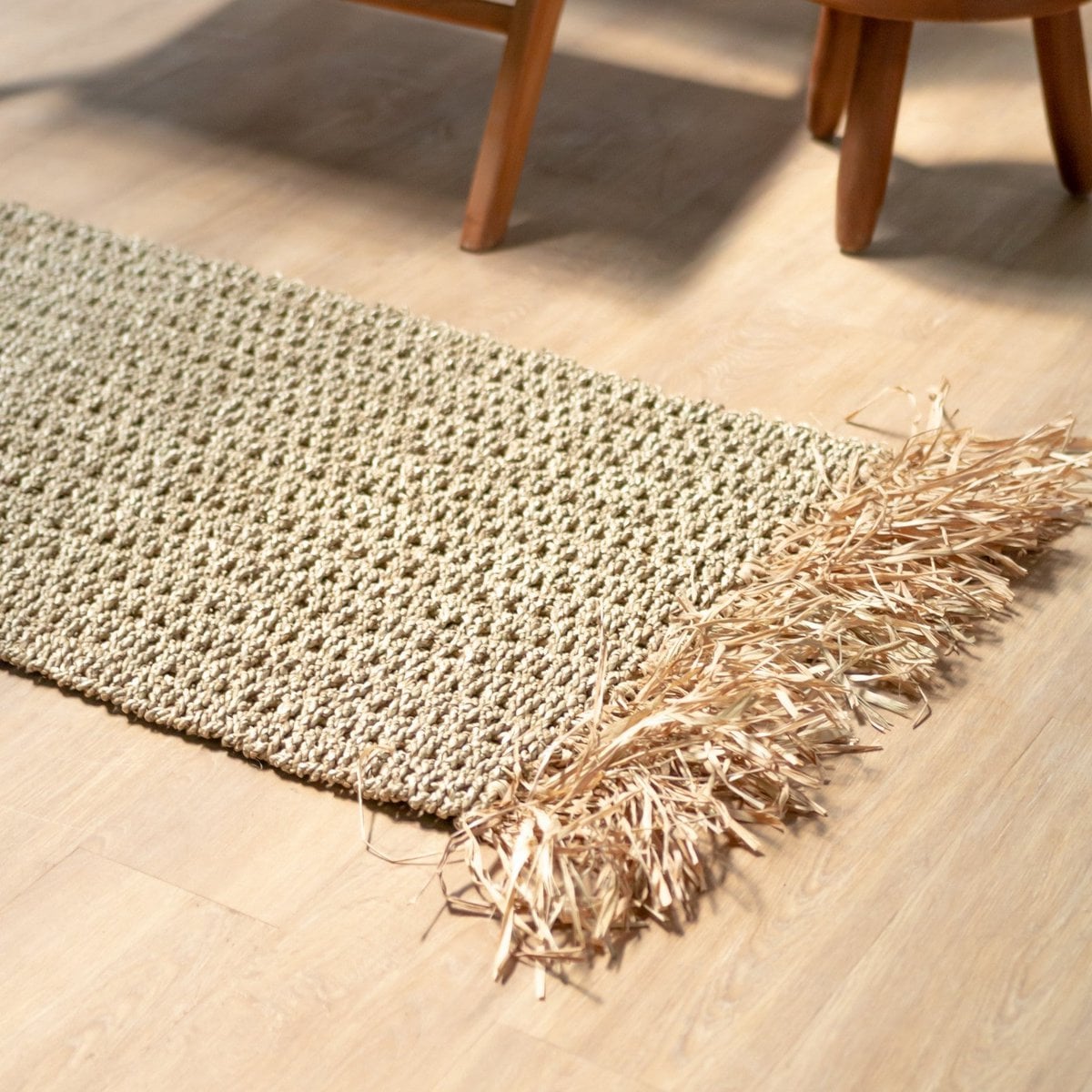 BARA – handgjord matta i sjögräs och raffia från Soeji