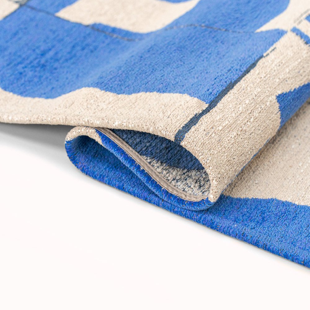 Eco Rug - Eco Rug – Campanula – Blå matta