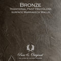 Metallisk yta i kulören Bronze – Pure & Original High Gloss Elements