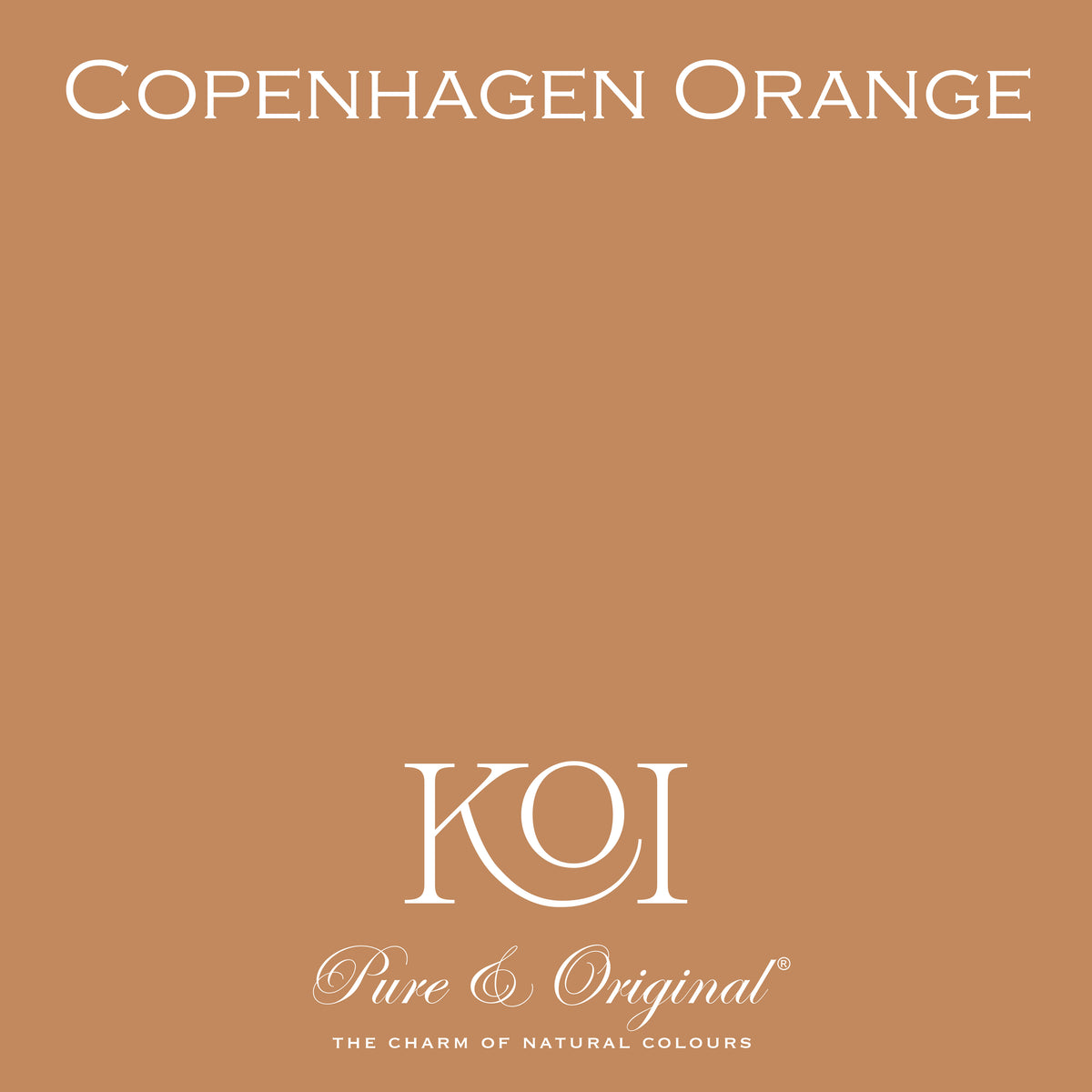 Pure & Original – kulörprov Copenhagen Orange. Digital kulörreferens.