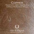 Metallisk yta i kulören Copper – Pure & Original High Gloss Elements