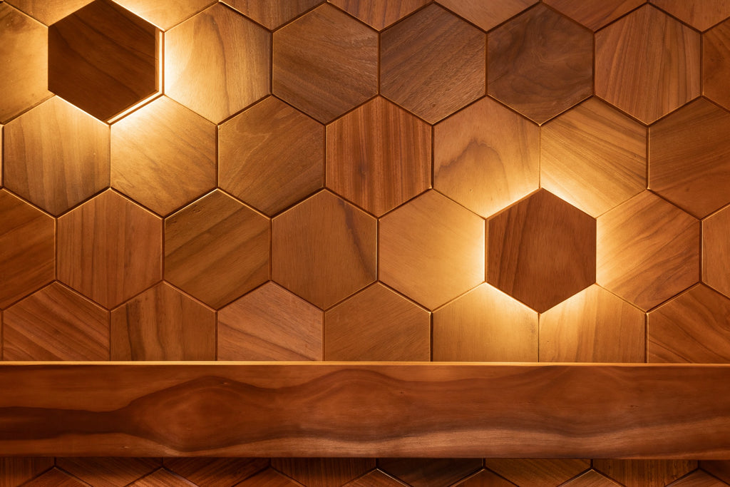 Väggpanel Hexa XL Thermo – Massivt trä | DecNord