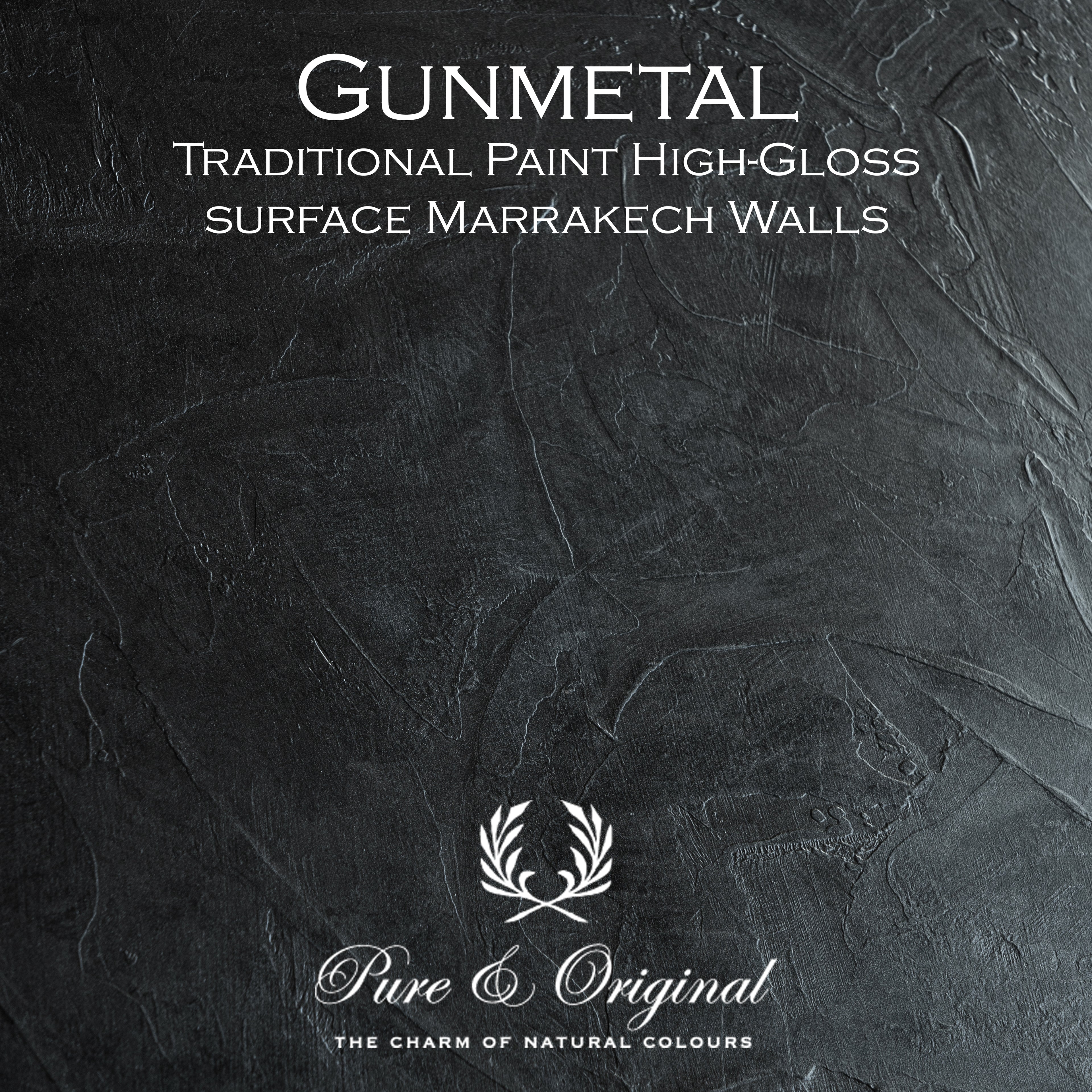 Metallisk yta i kulören Gunmetal – Pure & Original High Gloss Elements