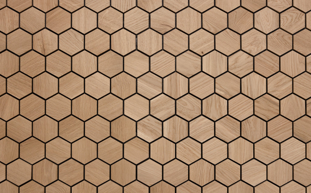 Väggpanel Hexa S Oak – Massivt trä | DecNord