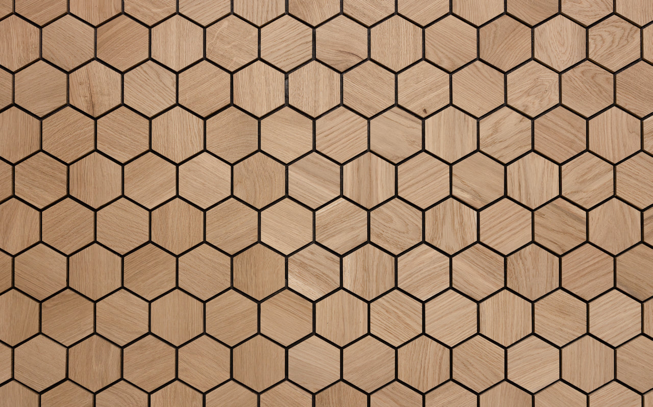 Väggpanel Hexa S Oak – Massivt trä | DecNord