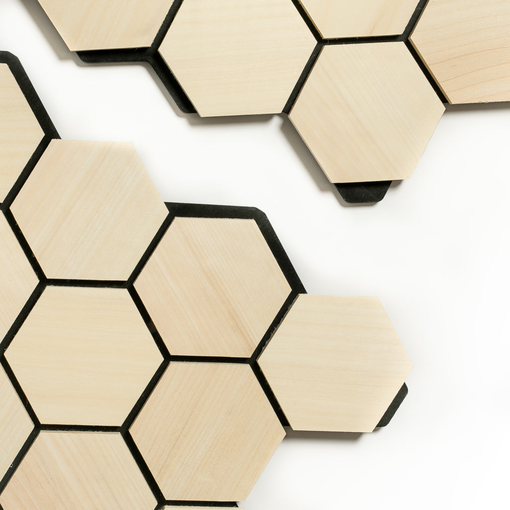 Väggpanel Hexa S Light – Massivt trä | DecNord