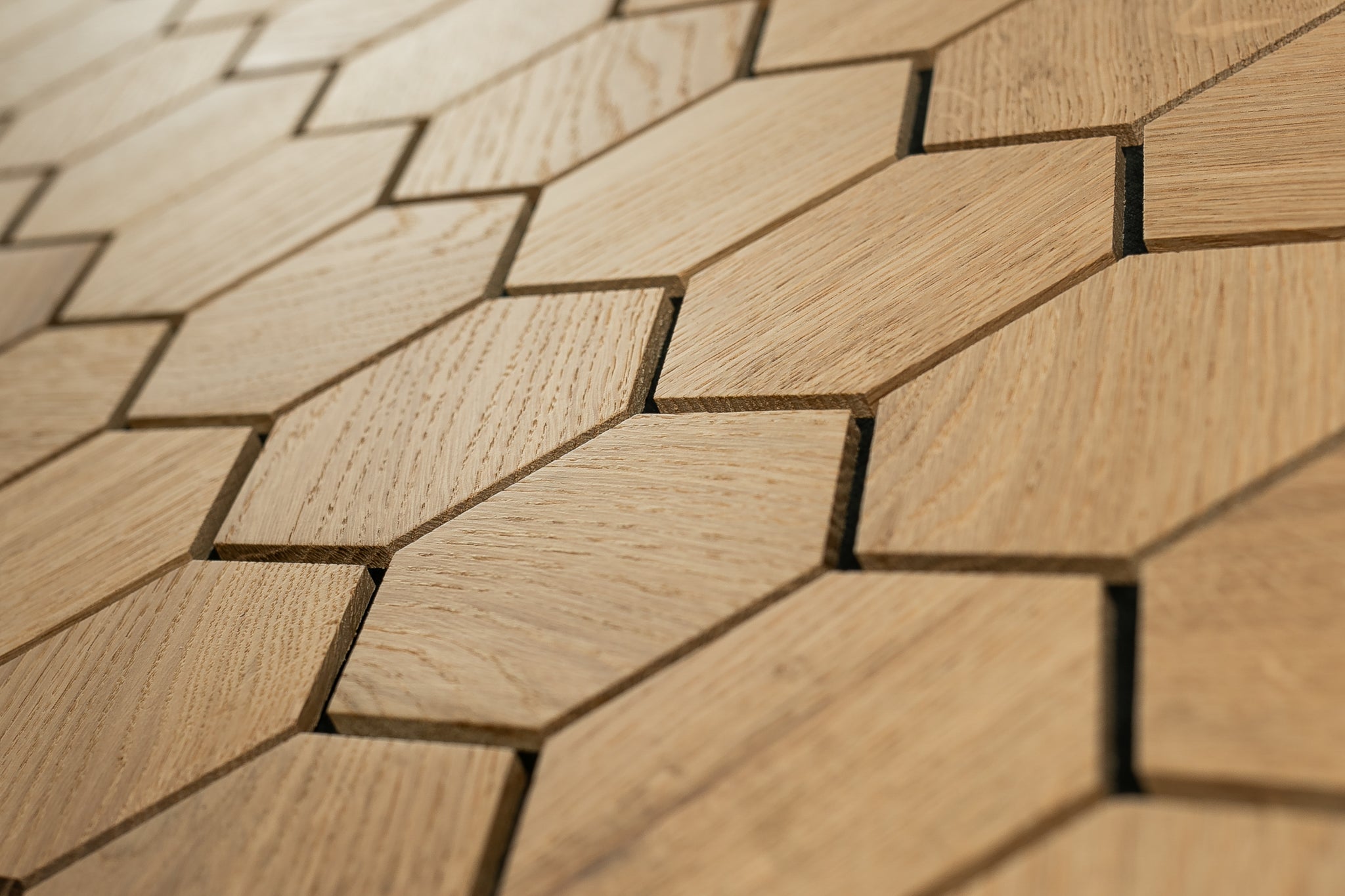 Väggpanel Hexa S Oak – Massivt trä | DecNord