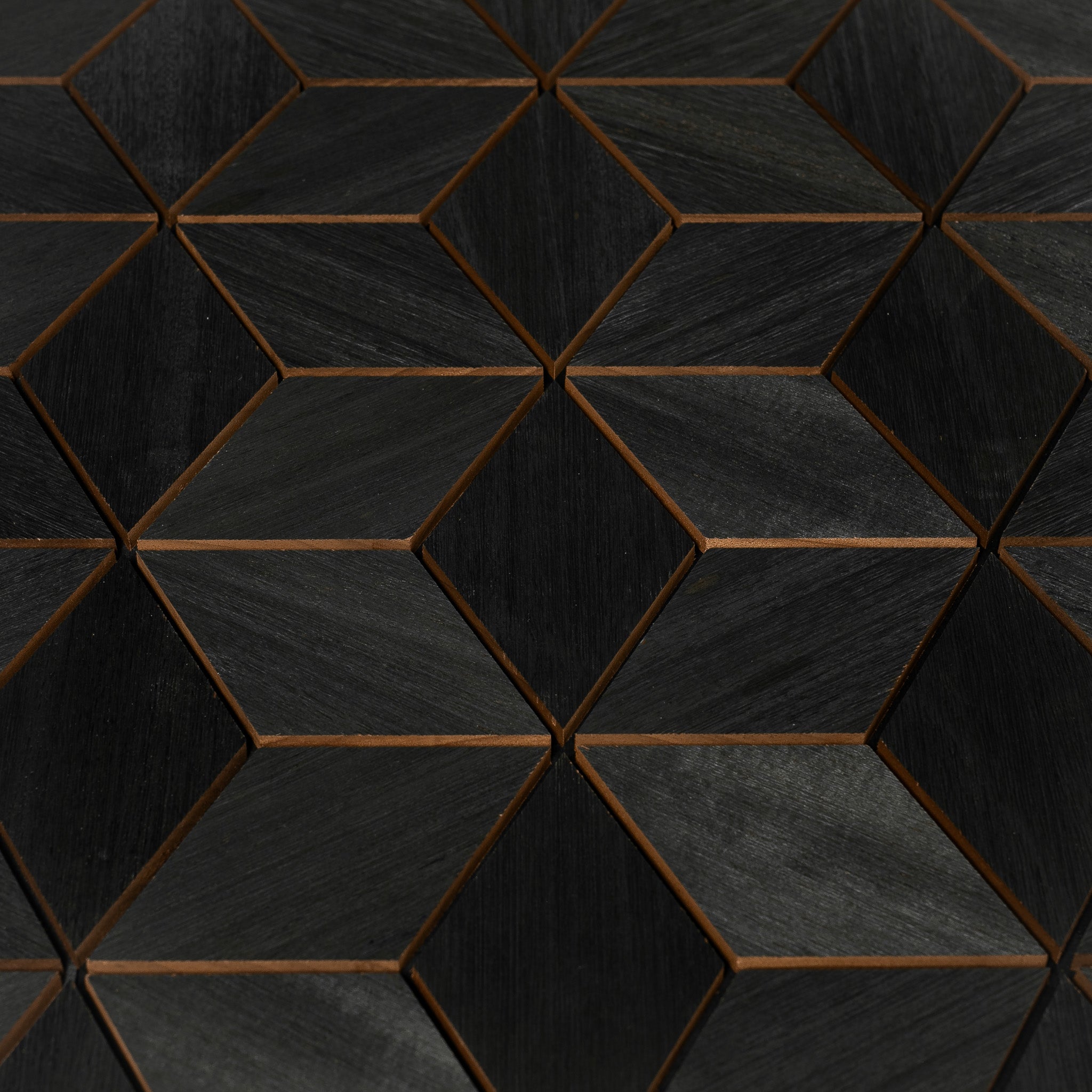 Väggpanel Rhombus Thermo Black Massivt trä | DecNord