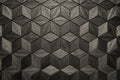 Väggpanel Rhombus Black– Massivt trä | DecNord