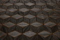Väggpanel Rhombus Thermo Black Massivt trä | DecNord