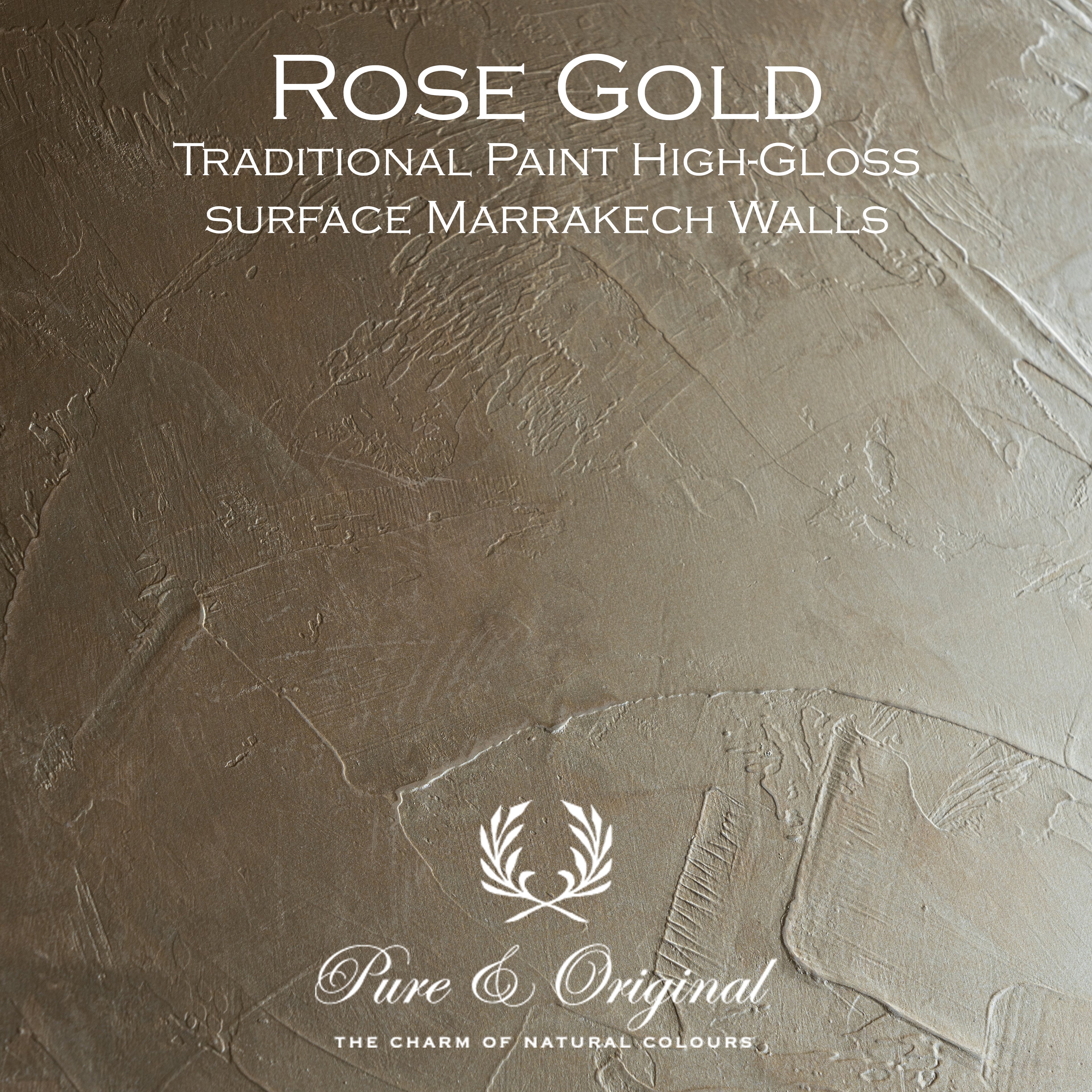 Metallisk yta i kulören Rose Gold – Pure & Original High Gloss Elements