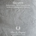 Metallisk yta i kulören Silver – Pure & Original High Gloss Elements
