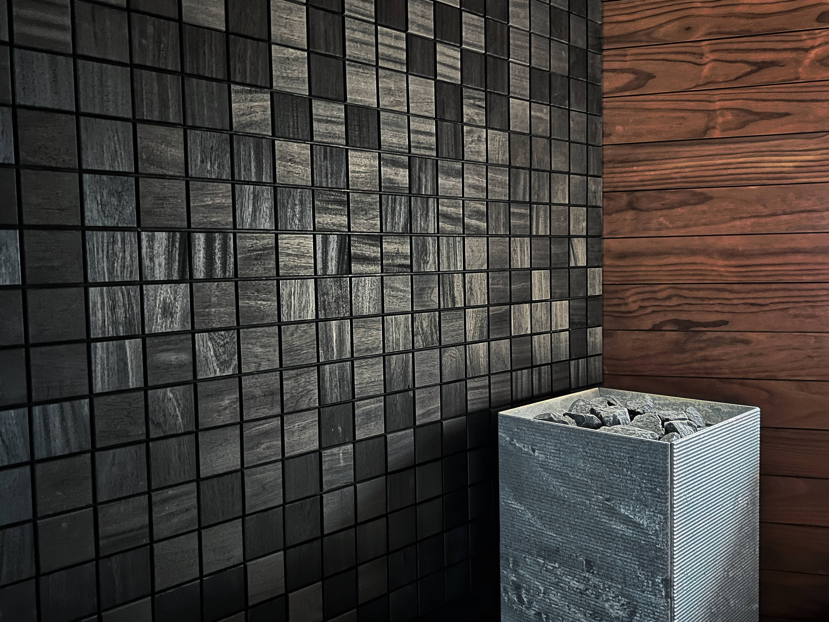 Väggpanel Square Black – Massivt trä | DecNord