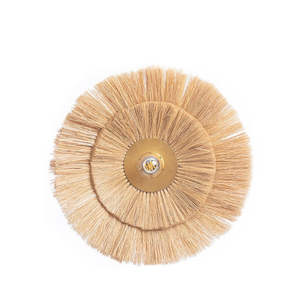 Double trouble wall lamp natural gold m