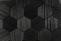 Väggpanel Hexa XL Svart – Massivt trä | DecNord