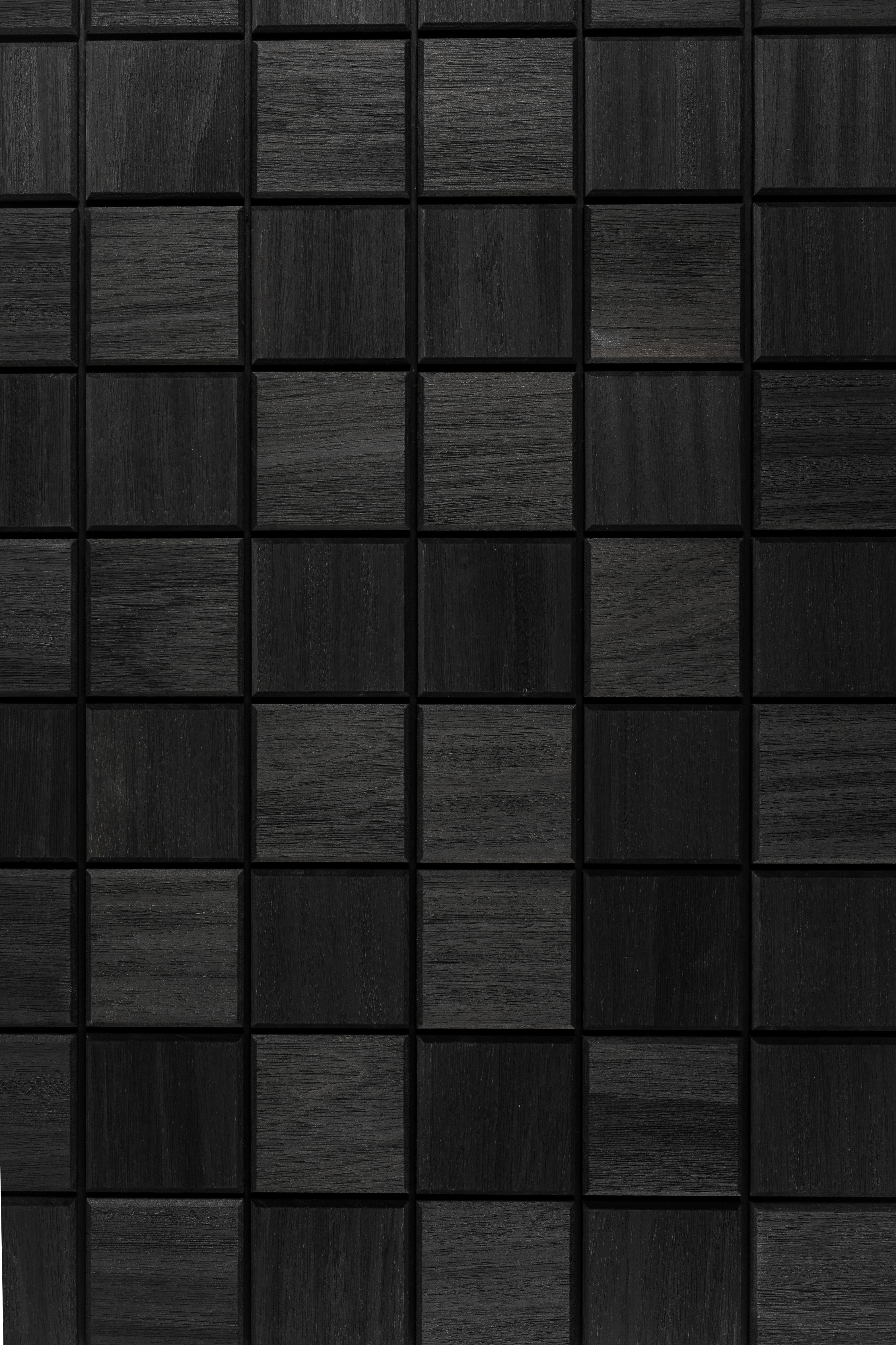 Väggpanel Square Black – Massivt trä | DecNord