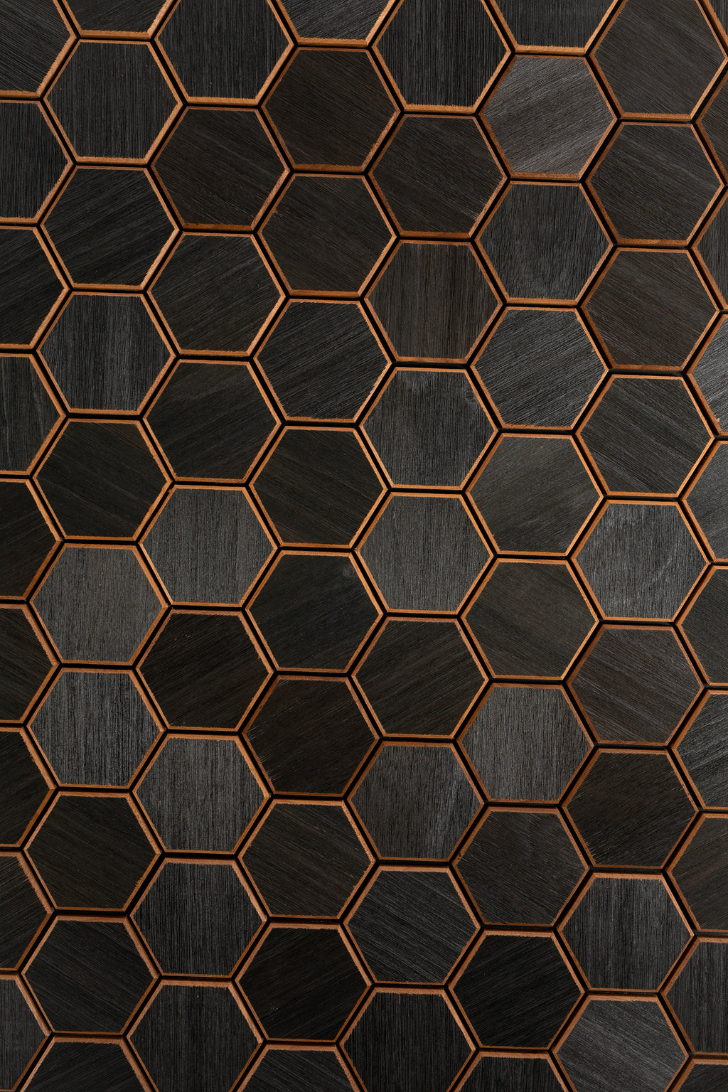 Väggpanel Hexa S Thermo Black – Massivt trä | DecNord