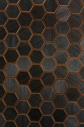Väggpanel Hexa S Thermo Black – Massivt trä | DecNord