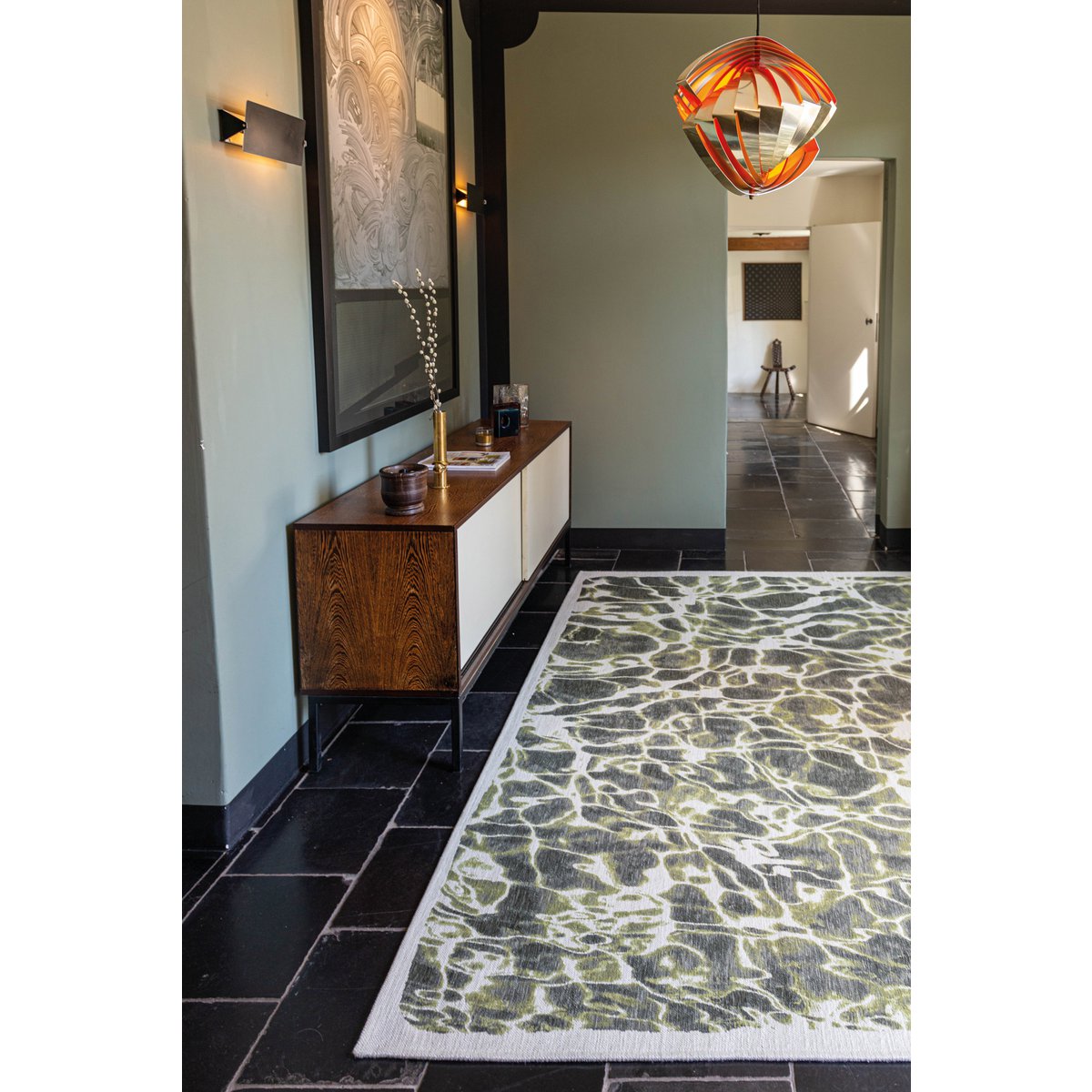 Eco Rug – River – Grön matta