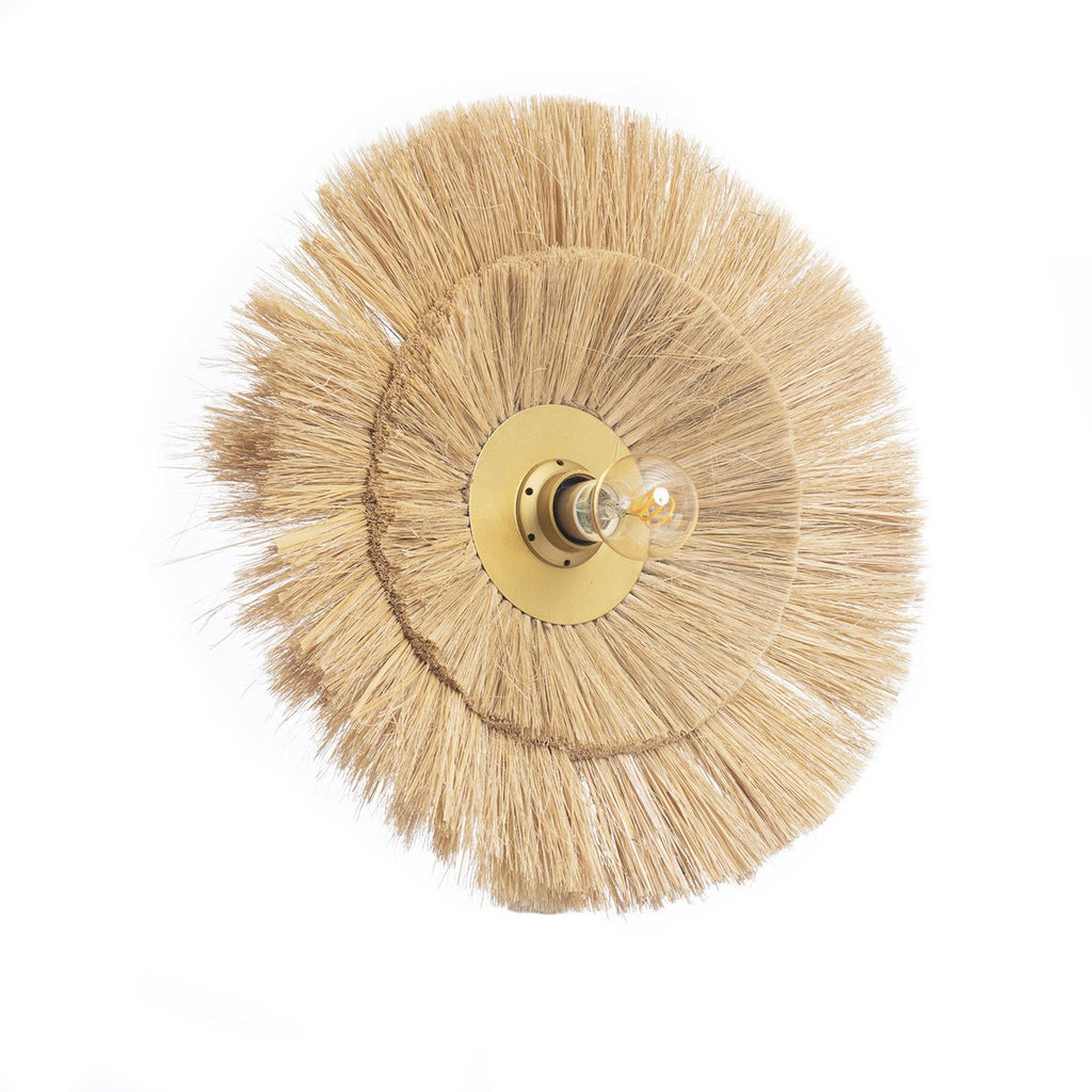 Double trouble wall lamp natural gold m