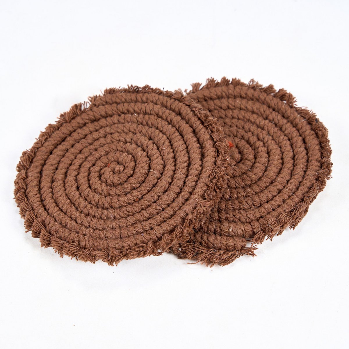 Cotton coaster dark wallnut