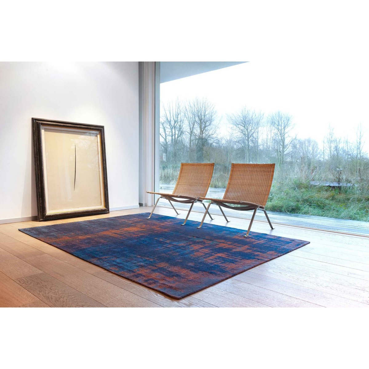 Eco Rug – Sunset Blue – Mattan i brunt och blått